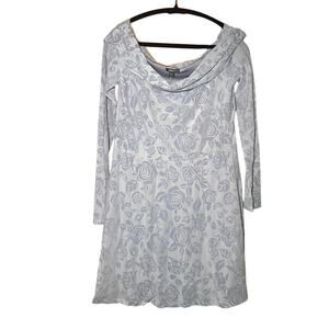 Wild Fable - NWT - Dusty Blue Velvet Rose - Long Sleeve Dress
